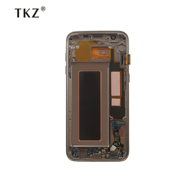 Oro blanco del negro de la pantalla del teléfono celular de la pantalla táctil OLED para el borde LCD de SAM Galaxy S7